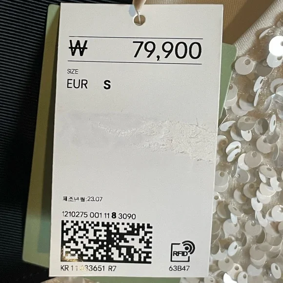 H&M Sequin Dress with bow in the back, NWT - Picture 4 of 6